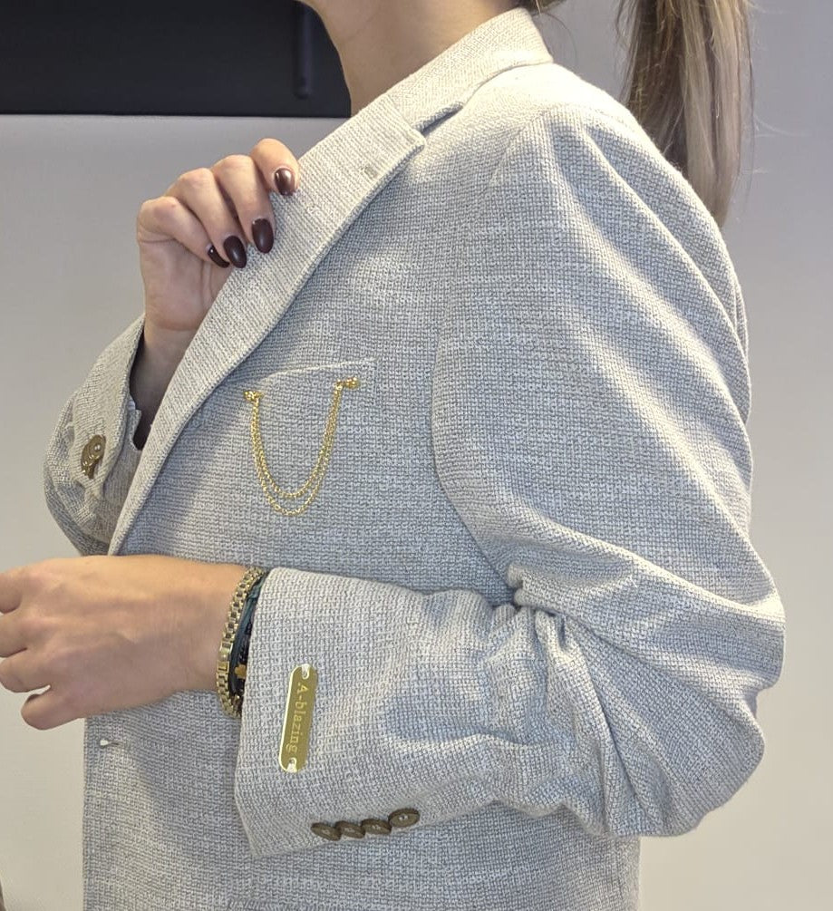 Blazer Wooly White